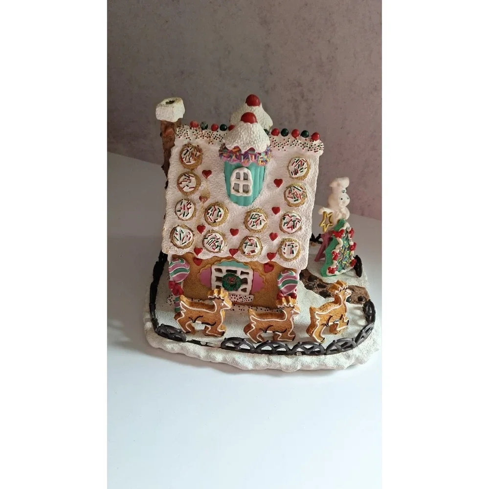 CHRISTMAS Pillsbury dough boy  CERAMIC LED LIGHTED VILLAGE House